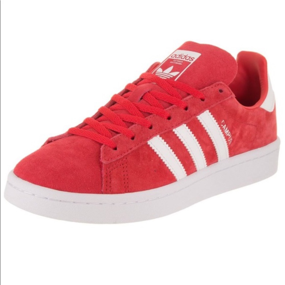 adidas red campus shoes